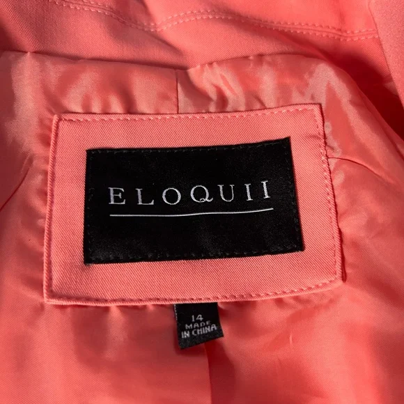 Eloquii Coral Blazer - Picture 10 of 16